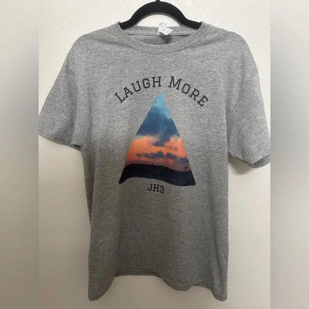 Laugh More Tee Shirt signed by James Hancock III Comedian